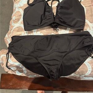 Time and Tru Black Bikini Set
